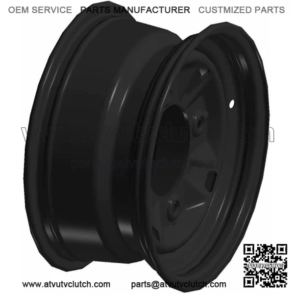 Polaris Off Road Rim, 12 x 6, Black,  OEM Part 1523395-067, Qty 1