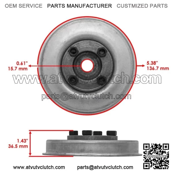 7600142YP Driven Hub & Cup for Snapper Murray 2813523 281123 422023BVE - Image 2