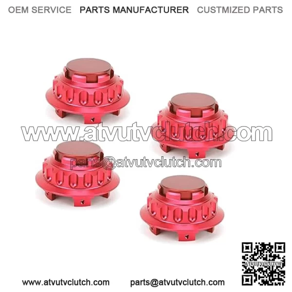 Mercedes-Benz wheel center cover #red