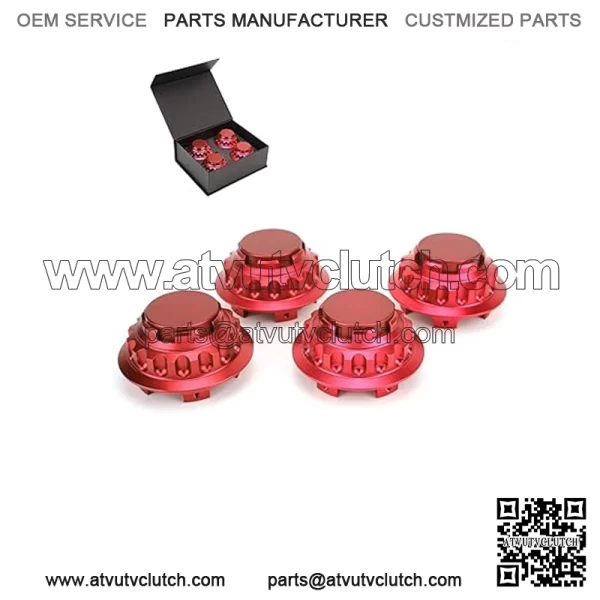 Mercedes-Benz wheel center cover #red - Image 4