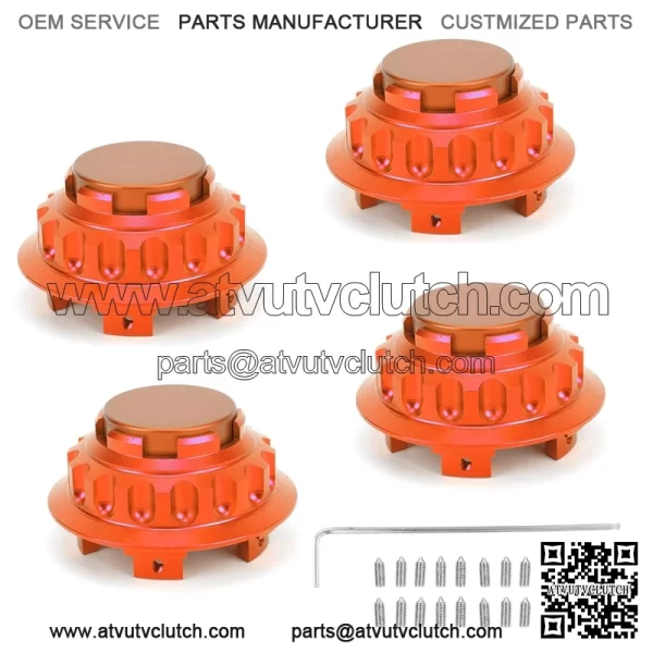 BMW Honda wheel center cover #orange