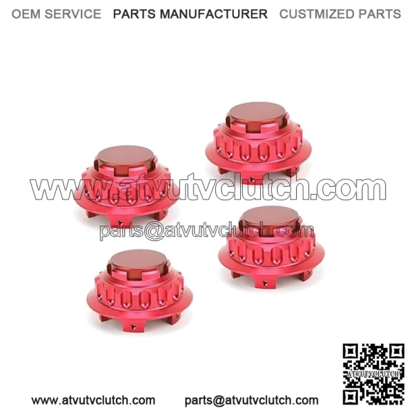 BMW Honda wheel center cover #red - Image 2