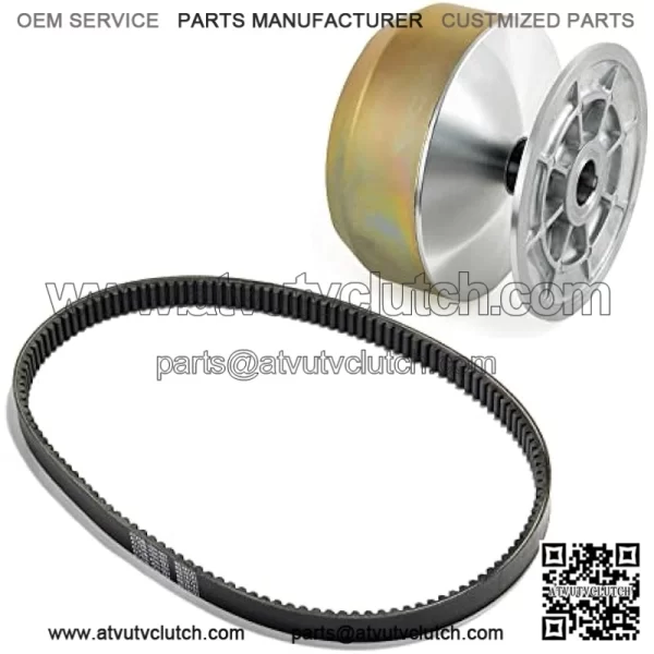 Primary Drive Clutch with Belt for John Deere 4X2 Gators, 1200A Bunker and Field Vehicle, Replaces AM140985 (AM128794), RE28721 - Image 2