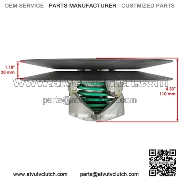 Driven Sheave Secondary Clutch Compatible With John Deere AM140967 - Image 2