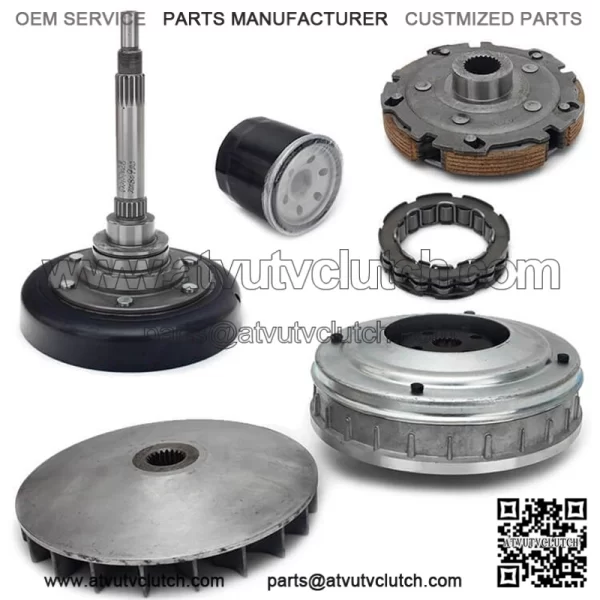 Wet Clutch Secondary Pulley Fixed Sheave Housing Shoe Carrier Assy for Hisun 400 UTV 400 MSU400 YS400 Massimo Supermach Menards Yardsport