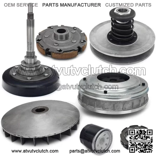 Wet Clutch Secondary Pulley Fixed Sheave Housing Shoe Carrier Assy for Hisun 400 UTV 400 MSU400 YS400 Massimo Supermach Menards Yardsport - Image 3