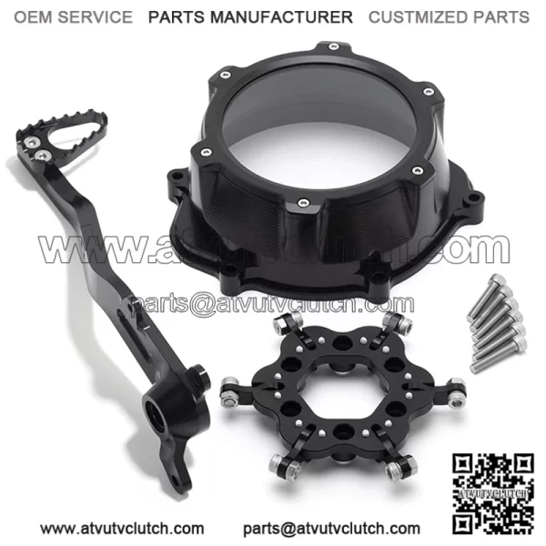 Lock Up Clutch Cover Clutch Kit & Brake Pedal For Honda TRX450ER 2004-2014