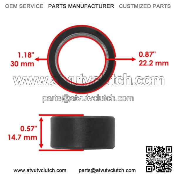 Clutch Roller Weight Slider Spacer O-Ring for Yamaha Wolverine 450 YFM450F 06-10 - Image 2