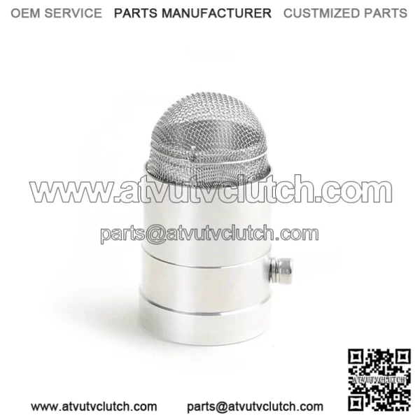 Stainless Steel Exhaust Outlet Pipe Tip for Yamaha Raptor 700 2006-2016/Raptor 350/660 ALL YEAR