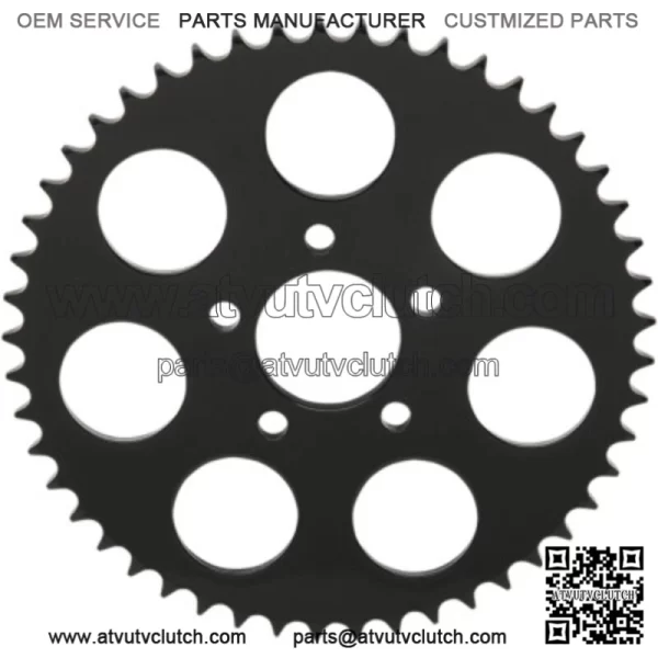 Drag Specialties Black 51 Tooth Flat Rear Wheel Sprocket Harley Big Twin 2000+ (For: Harley-Davidson)