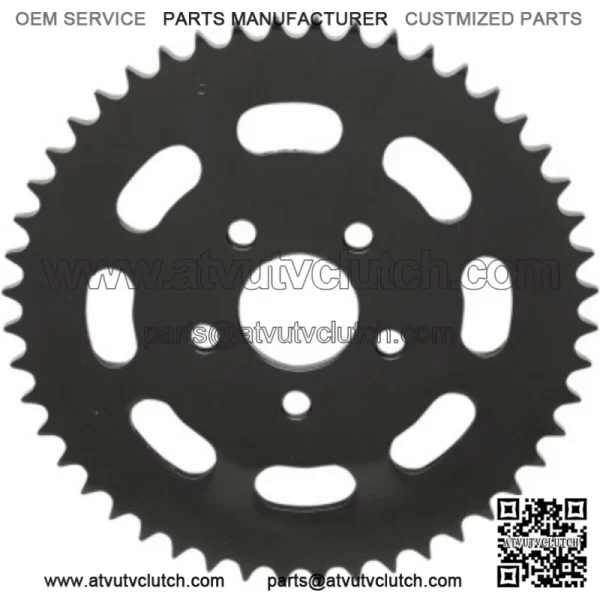 Drag Specialties Black 48 Tooth .23" Offset Rear Wheel Sprocket Harley Big Twin (For: Harley-Davidson)