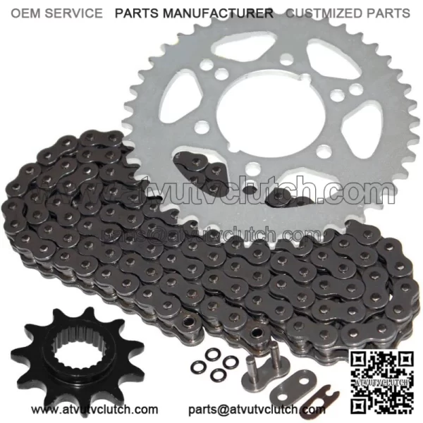 O-Ring Drive Chain & Sprockets Kit for Polaris Trail Blazer 250 1995-1999 (For: Polaris)