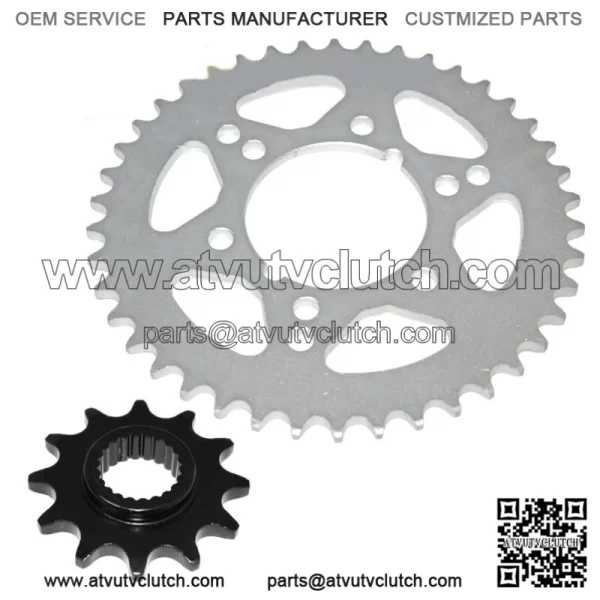 Front & Rear Sprockets Kit for Polaris Trail Blazer 250 1995 1996 1997 98 1999 (For: Polaris)