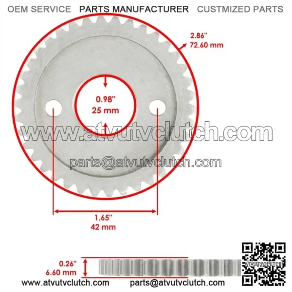 Camshaft Cam Timing Chain w/ Gear Sprocket Fits Polaris RZR 570 2012 - 2020 (For: Polaris) - Image 3