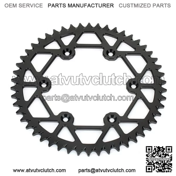 7075 aluminum alloy self cleaning motorcycle rear sprocket for KTM