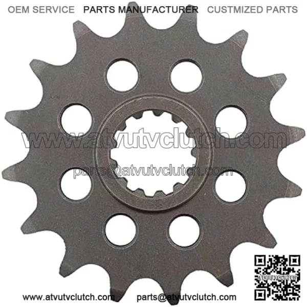 CST-1581-16-2 Front Sprocket Compatible With/Replacement For Yamaha 6 FZ 2004-2008, FZ 6 S 2009, 1000 FZR 1987-1995, FZX 750 Fazer 1986 1987, GTS 1000 ABS 1993-1996, YZF 750 R 1994-1998 - Image 2