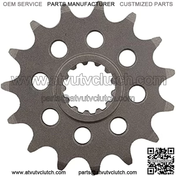 CST-1581-15-2 Front Sprocket Compatible With/Replacement For Yamaha 6 FZ 2004-2008, FZ 6 S 2009, 1000 FZR 1987-1995, FZX 750 Fazer 1986 1987, GTS 1000 ABS 1993-1996, YZF 750 R 1994-98 - Image 2