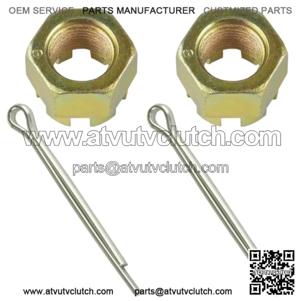 1x Castle Rear Wheel Axle Hub Nut w/ Cotter Pin For Polaris Sportsman 500 HO 11 - Image 3