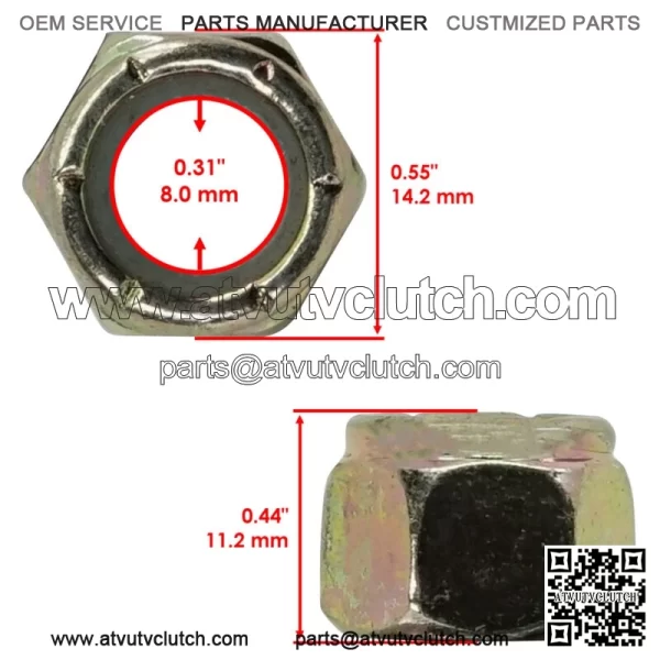 7542439 7542453 A-Arm Swing Arm Suspension Nut For Polaris Sportsman 500 96-2006 - Image 2