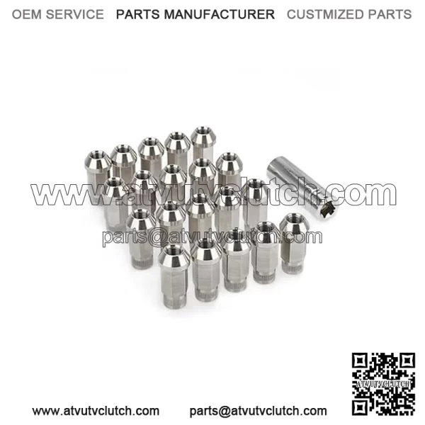 50mm Stainless steel nut straight grain (19 pairs of sides) M12*1.25