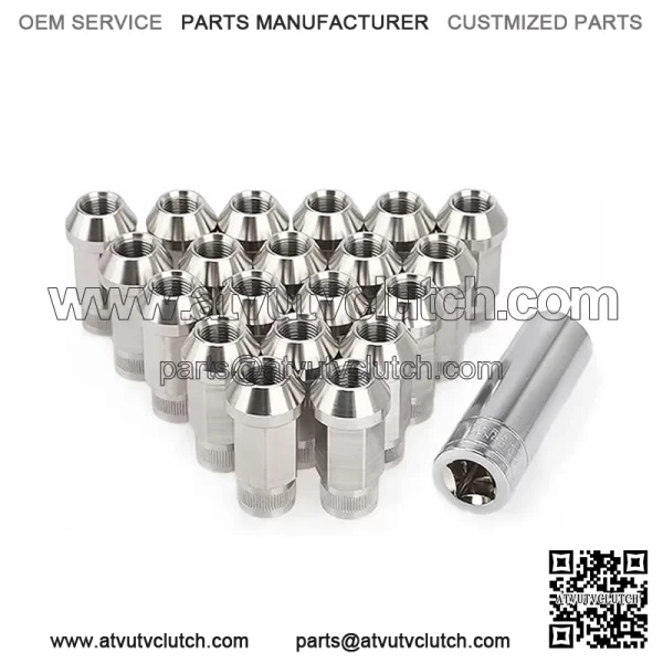50mm Stainless steel nut straight grain (19 pairs of sides) 9/16-18