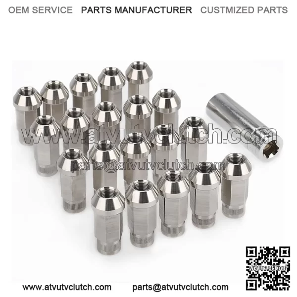 50mm Stainless steel nut straight grain (19 pairs of sides) M14*2 - Image 2