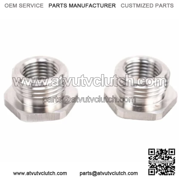 Stainless Adapters Reduce 02 O2 Sensor Ports Bungs 18MM To 12MM Harley Plug (For: Harley-Davidson)