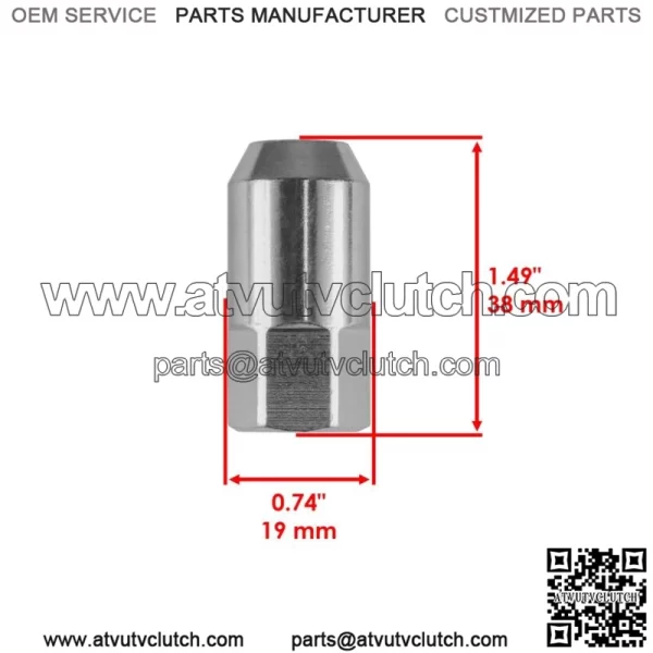 16X Wheel Lug Nut 3/8 for Polaris Sportsman 800 EFi 2005 2006 2007 For: Polaris Sportsman 800 - Image 2