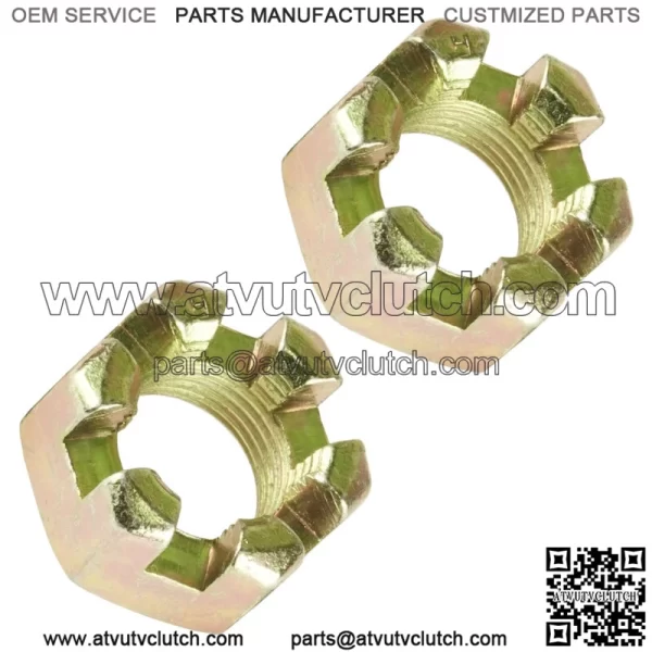 2 Front Axle Castle Nut For Polaris Sportsman 800 4x4 6x6 2005 2006 2007 - 2014 For: Polaris Sportsman 800