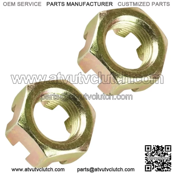 2 Front Axle Castle Nut For Polaris Sportsman 800 4x4 6x6 2005 2006 2007 - 2014 For: Polaris Sportsman 800 - Image 3