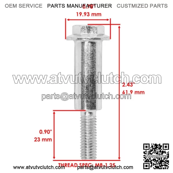 M110801 Front & Rear Wheel Bolt for John Deere JX85 JX75 JA65 14SX - Image 2