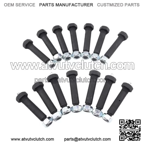 Greaseable Spring Steel Plate Bolts 3" 14-Pack