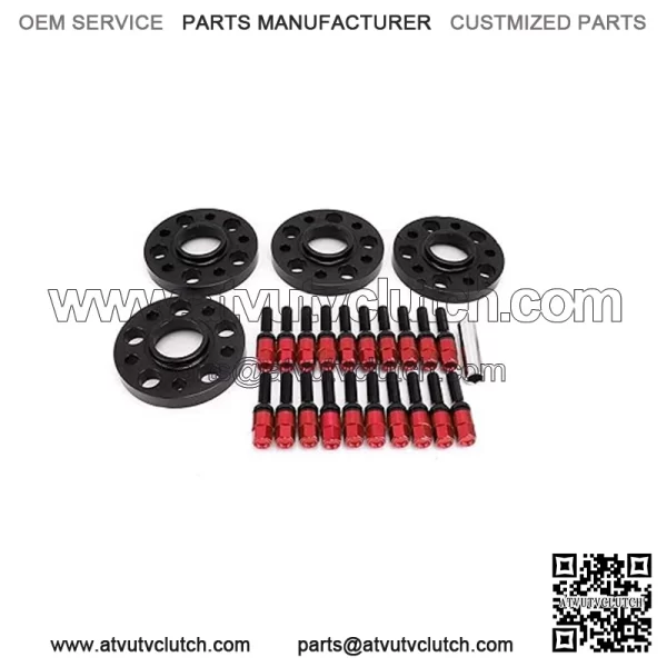BMW 5*120 72.56mm flange 15mm 4PCS with M14*1.25 cone bolts - Image 4