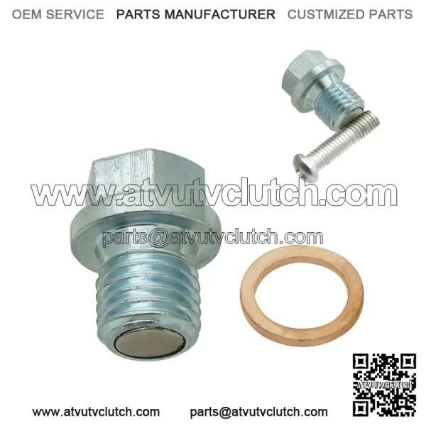 Magnetic Oil Drain Plug Bolt Kit For Honda TRX 70 90 125 200 250 350 400 420 (For: More than one vehicle)