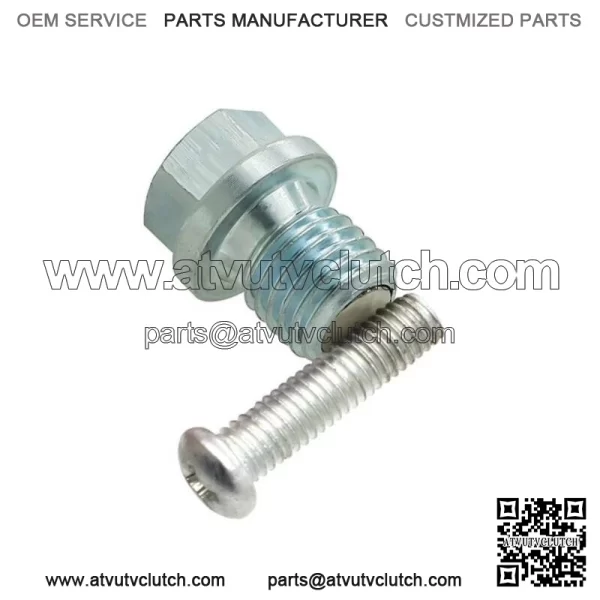 Magnetic Oil Drain Plug Bolt Kit For Honda TRX 70 90 125 200 250 350 400 420 (For: More than one vehicle) - Image 4
