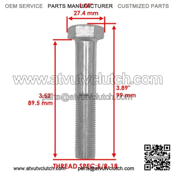 Blade Bolt For Bobcat BZT2190  BZT2230 BZT2250  BZT2260 BZT2330 JZT2190 JZT2230 - Image 2