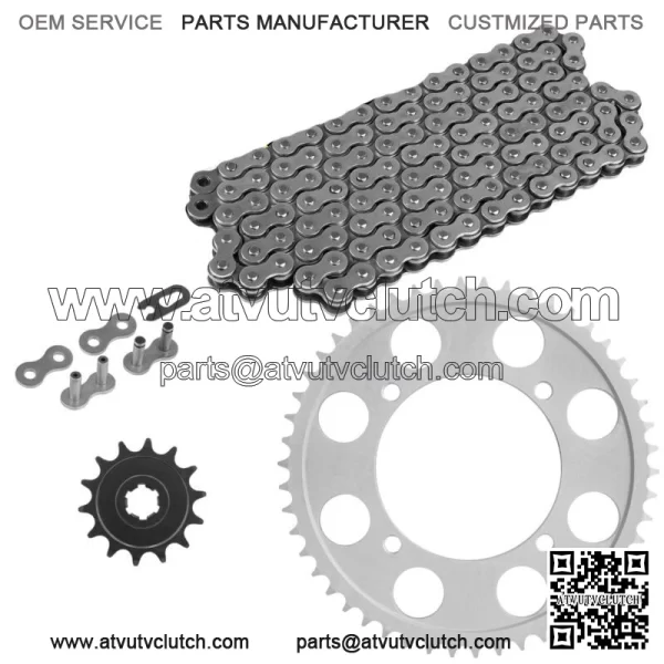 Drive Chain & Sprockets For Kawasaki KLX140 2008-2024 428 Pitch 122 Link