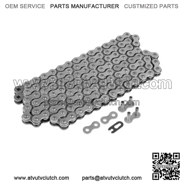 Drive Chain & Sprockets For Kawasaki KLX140 2008-2024 428 Pitch 122 Link - Image 2