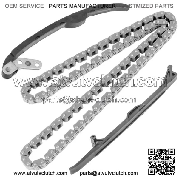 Camshaft Chain & Guides For Yamaha Grizzly 700 YFM700 2007-08 2011-2015 2019-23(For: Yamaha Rhino 700)
