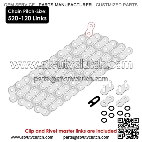 Red O-Ring Drive Chain & Sprockets Kit for Honda TRX450R Sportrax 450 2004 2005 (For: Honda) - Image 2