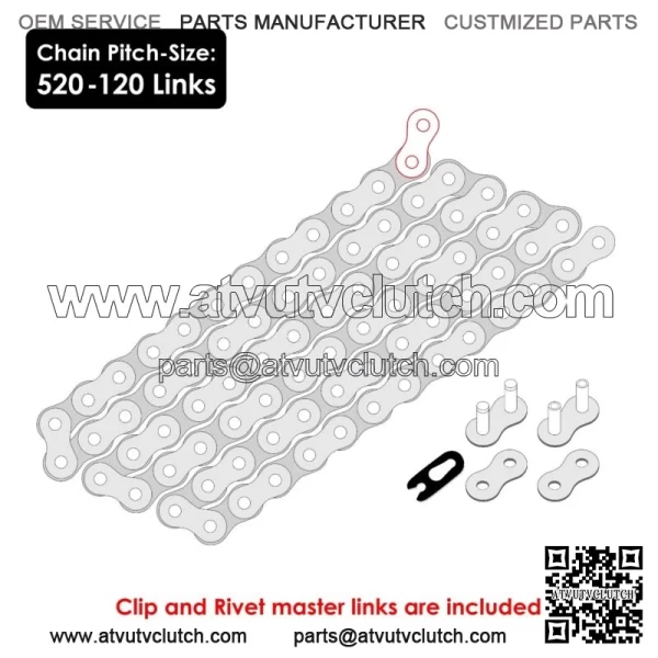 Drive Chain & Sprockets Kit for Honda TRX450R TRX450ER 2006-2014 (For: Honda) - Image 2