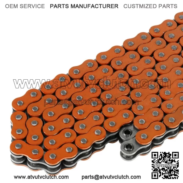 O-Ring Orange Drive Chain for Honda TRX450R 2004 2005 2006 2007 2008 (For: Honda) - Image 3