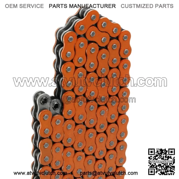 O-Ring Orange Drive Chain for Honda TRX450R 2004 2005 2006 2007 2008 (For: Honda) - Image 4