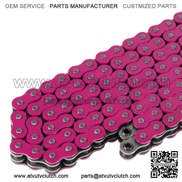 Pink O-Ring Drive Chain for Honda TRX450R 2004 2005 2006 2007 2008 (For: Honda) - Image 3