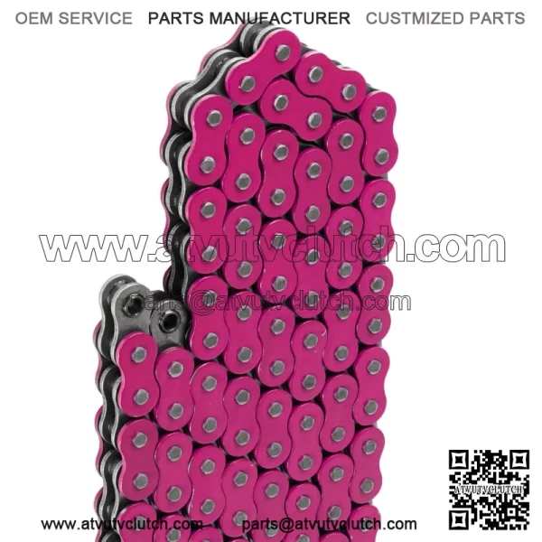 Pink O-Ring Drive Chain for Honda TRX450R 2004 2005 2006 2007 2008 (For: Honda) - Image 4