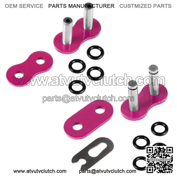 Pink O-Ring Drive Chain for Honda TRX450R 2004 2005 2006 2007 2008 (For: Honda) - Image 5