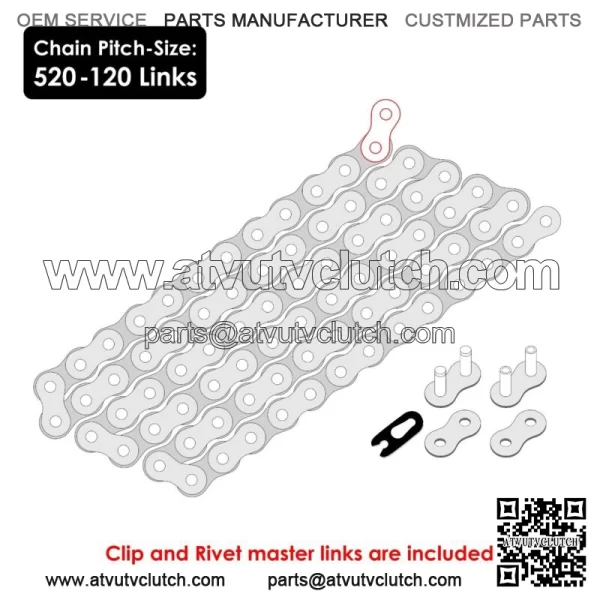 Drive Chain & Sprockets Kit for Yamaha Raptor 700 YFM700R 2006 2007 2008-2016 (For: Yamaha Raptor 700) - Image 2