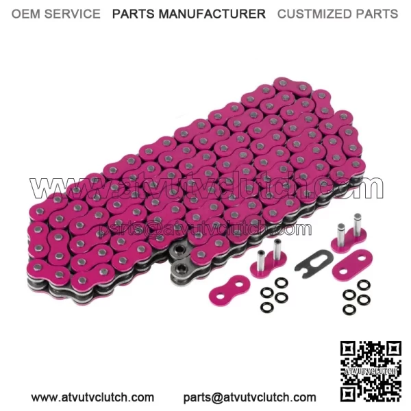 Pink O-Ring Drive Chain for Yamaha Raptor 700 YFM700R Se 2006-2013 (For: Yamaha Raptor 700)