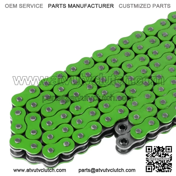 O-Ring Drive Chain for Yamaha Raptor 700 YFM700R Se 2006-2013 Green (For: Yamaha Raptor 700) - Image 3