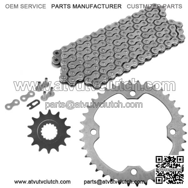Drive Chain & Sprockets For Yamaha Raptor 700 YFM700 2013-2023 YFZ450  2004-2013 (For: Yamaha Raptor 700)